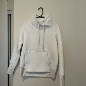 Athleta White Textured Sweatshirt